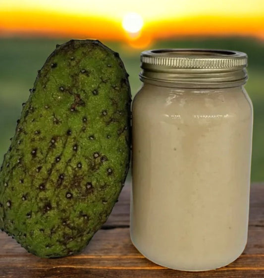 SOURSOP INFUSED SEAMOSS.                  The soursop fruit is loaded with vitamin C, which is known for supporting and boosting your immune system.
